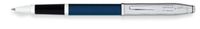 Cross Century II, Chrome and Translucent Blue Lacquer, Selectip Rolling Ball Pen (AT0085-41)