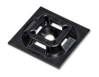 PANDUIT SGABM25-AV-C300 CABLE TIE MOUNT, ADHESIVE, 19.1MM, NYLON, BLK