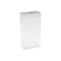 Clear PET Plastic Storage Boxes – Transparent Gift Boxes, Empty Containers Packing Box for Party Favors Ideal for Cookies, Ornament, Gifts, Wedding, Birthday and Parties 7.5"x3.75"x2.5" (8 Pack)