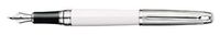 Caran D'ache Leman Bicolor White Broad Point Fountain Pen - CA-4799001-B