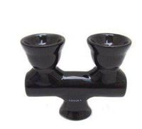 Two Head Ceramic Hookah Bowl