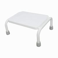Economic Step Stool/White Coating Alum. Frame Lightweight