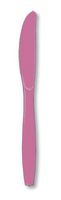 Creative Converting Touch of Color Premium 24 Count Plastic Knives, Candy Pink