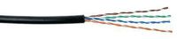 Outdoor Cat5e Bulk Ethernet Cable Black (300Ft)