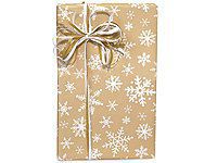 Frosted Snowflakes 24 inch x417 ft.Recycled Gift Wrap Counter Roll (1 unit, 1 pack per unit.)