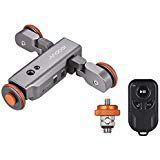 Andoer Track Dolly, L4 PRO Video Dolly Electric Track Slider with Wireless Remote Control 3 Speed Adjustable Chargable Mini Slider Skater for Canon Nikon Sony DSLR Camera iOS Android Smartphone