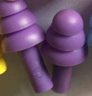 Silicone Earplugs 6Pairs Box-Packed Comfort earplugs Noise Reduction Silicone Soft Ear Plugs Swimming Silicone Earplugs Protective for Sleep (Purple)