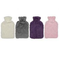 Cassandra Soft Fur Hot Water Bottle & Cover Set, Pack of 6