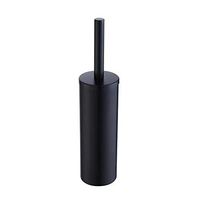 Ruddock AMH1 SUS304 Stainless Steel Matte Black Stand Toilet Brush Holder Round Bathroom Accessories