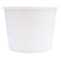 White Paper Ice Cream Cups - 16 oz Disposable Dessert Bowls - Comes in Many Colors - Frozen Dessert Supplies - 1,000 Count
