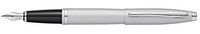 Cross Calais Satin Chrome Fountain Pen with Stainless Steel Medium Nib