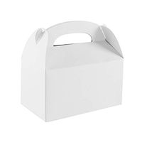 20 Pack White Candy Treat Boxes, 6.2 x 3.2 x 2.5 inch, Small Goodie Gift Boxes for Wedding and Birthday Party Favors Boxes, Cupcake Boxes