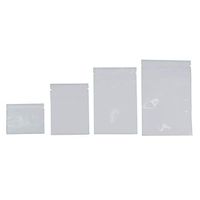 Colorful Mylar Aluminum Foil Zip Lock Bags Pouches Food Storage Pouches Accessory Snack Package Bags Zipper Aluminum Foil Food Grade Pouches (Pack of 100) (10x15 cm(3.94"x5.91"), White)