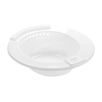 HEALIFTY Women Sitz Bath Toilet Portable Soaking Bath Over-The-Toilet Hip Bath (White)