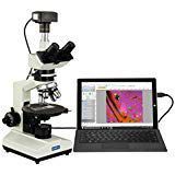 OMAX 40X-1500X USB3 14MP Trinocular Polarizing Microscope with Bertrand Lens and Rotatable Stage