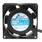 Fulltech Electric UF80B11SWH-R Fan, 115VAC, 24 CFM, 14W, Sleeve Bearings, 12" Leads UL/CUL/TUV/CE, 25 mm H x 80 mm L x 80 mm W