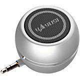 TechCode Laptop Speaker, Mini Portable Rechargeable Travel Speaker 3D Stereo Speaker with 3.5mm Aux Audio Jack, Plug and Play for iPhone iPad iPod Tablet Computer MP3 MP4, Silver