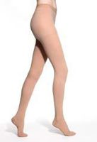 BriteLeafs Opaque Compression Stockings Pantyhose Therapeutic Firm Support 20-30 mmHg Closed Toe - Gradient Compression, Professional Grade (X-Large, Beige)
