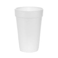 (1000 Count) 16 oz White Foam Cups, Disposable Foam Drink Cups, To Go Coffee Cups, Insulated Foam Cups for Hot/Cold Drinks by Tezzorio
