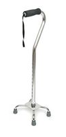 BodyMed Quad Cane, Aluminum Mobility Aid, for Seniors and After Injury or Surgery
