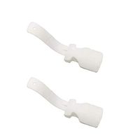 Lazy Shoes Lifter, Portable Sock Slider, Lazy Shoe Helper, Handled Shoe Horn, Shoe Lifting Helper Easy on Easy Off, Plastic Shoehorn for Men, Women and Kids - Fits for All Shoes (White, 2PCS)