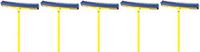 Smart Broom 1600YS 16" Multi-Purpose Squeegee Broom Smart Broom 16in Multi-Purpose Squeegee Broom with Telescoping Handle in Blue/Yellow, (Pack of 1) (5-(Pack))