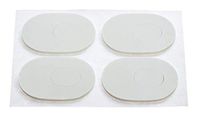 White Felt Bunion Pads (24 Pack) Cushioned Adhesive Orthopedic Foot Pedi Pad (2 and 3/16 Inch by 1 and 5/8 Inch)