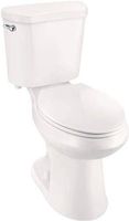 Premier Select High Efficiency All-in-One Round Front Comfort Height Toilet with Plastic Seat, 1.28 Gpf