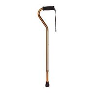 McKesson Offset-Handle Aluminum Cane - Bronze - 1 Each / Each - 13073801