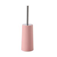 HEgh23ar Toilet Brush and Holder,Stainless Steel Handle Scrubber Toilet Bowl Brush Holder,Bathroom Cleaning Tool Pink
