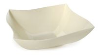 Fineline Settings Wavetrends Bone China-Like Square 128 oz. Serving Bowl  25 Pieces