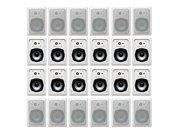 Acoustic Audio by Goldwood Surround Home Theater Speaker Set of 2 White (CSiw520)