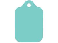 Turquoise Large Gift Tags 3-3/4x2-3/8" - 50pack