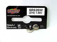 Interstate Batteries 376 1.5v Silver Oxide Coin Cell for Watch, Calculators and More