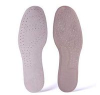 S Handcrafted Thin Cushioning Premium Lambskin Leather Leather Insoles with Activated Carbon Odor Control
