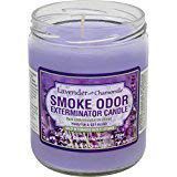 Smoke Odor Exterminator 13 oz Jar Candles Lavender Chamomile, (3)