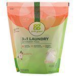 Grab Green 3-in-1 Laundry Detergents Gardenia Pre-Measured Concentrated Powder Pods 60 Loads (a)