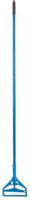 Carlisle 36937500 Fiberglass Quick Change Mop Handle with Plastic Head, 1" Diameter x 60" Length, Blue