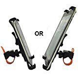 Octo Mount Premium Universal Tablet Mount Holder for Indoor Cycling, Car, Stroller, Golf Cart, Shopping Cart, Camping, Desktop, Gym, Exercise Bike, Elliptical - Any Handlebar Up to 1.41 Inches (BT2)