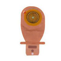 Assura 1-Piece Wide Outlet Drainable Pouch Precut Non-Convex 1", Opaque - 10 Each / Box