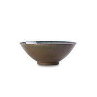 Ceramic Fast Food Bowl Healthy Handmade Non-slip Home Tableware Rice Noodle Soup Dessert Fruit 819 (Size : 19.87.5cm)
