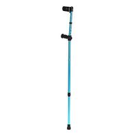 AILSAYA 1 Piece Adjustable Elbow Underarm Elbows Crutches Telescopic Blue Foldable Hiking Adjustable Folding Metal Walking Cane Elbow Walking Stick for The Young and Elder, Portable