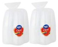 Great Value Clear Plastic Cups, 16 oz, 100 Count (Pack of 2)