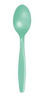 Creative Converting 318872 Fresh Mint Plastic Spoon, Standard, Green