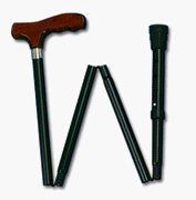 Cane Folding Black - Adj (#A773-00)