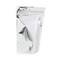 Silver Foil Stand-Up Zipper Pouch - 4 X 2-3/8 X 6-5/8 - CASE 1000
