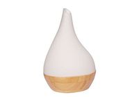 EcoGecko Essential Oil Diffuser Aromatherapy Oil Diffuser Solid Wood Bamboo Wood with Glass Top, Ultrasonic Cool Mist Oil Diffuser with Soft Color Changing Lights, Waterless Auto Shut-Off