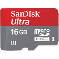 SanDisk 16GB Mobile ULTRA microSDHC Card w/ Adapter (SDSDQY-016G-A11A)