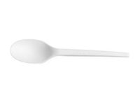 Vegware VW-SP6.5 6.5in compostable CPLA Spoon (Case of 1000)