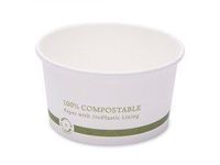 World Centric's 12 Ounce Hot Paper Ingeo Lined Soup Bowls (Case of 500)